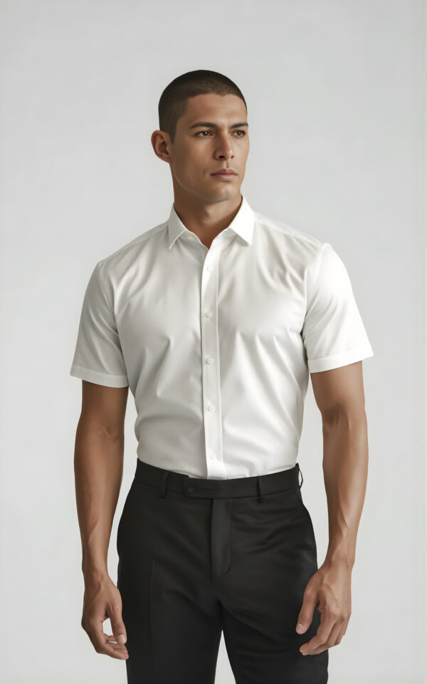 CAMICIA MANICA CORTA UOMO BIANCO