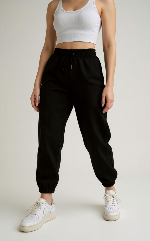 PANTALONE JOGGING DONNA NERO PROFONDO