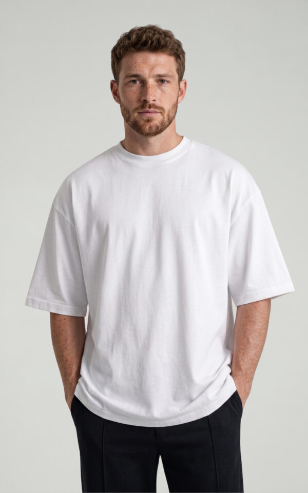 T-SHIRT BOXY UNISEX BIANCO
