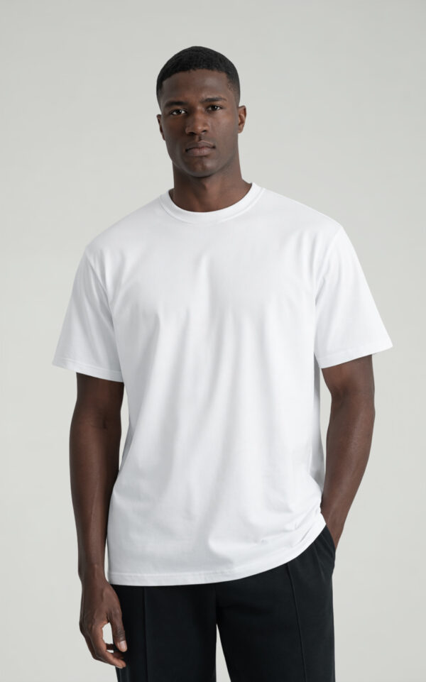 T-SHIRT UNISEX GIROCOLLO BIANCO